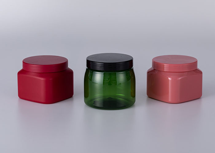 50g Pet Transparent Face Cream Lotion Jar With Rose Gold Cap