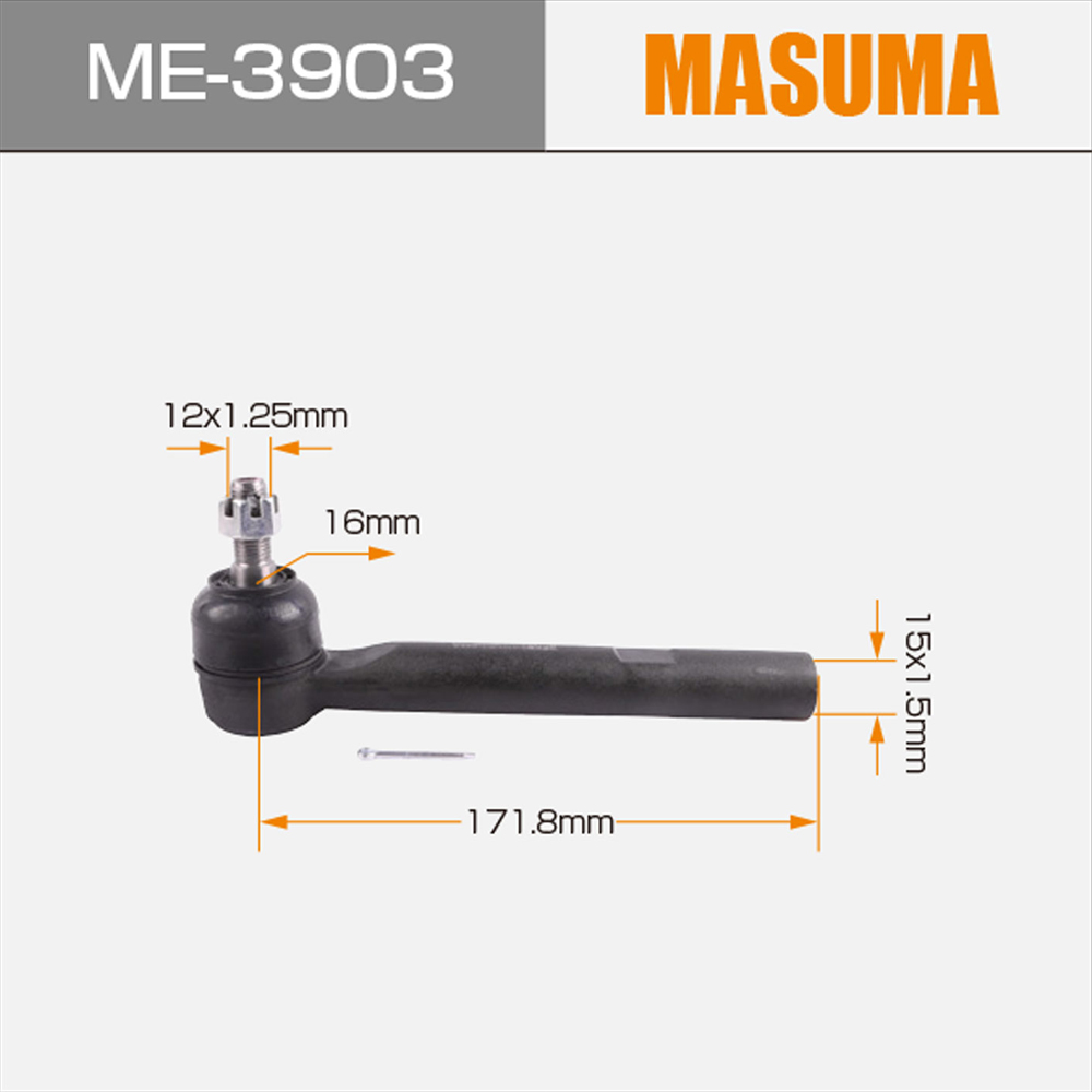 Inner Tie Rod End 45460-29435 45460-49035 45460-49075 for LEXUS RX300 by ME-3903 MASUMA