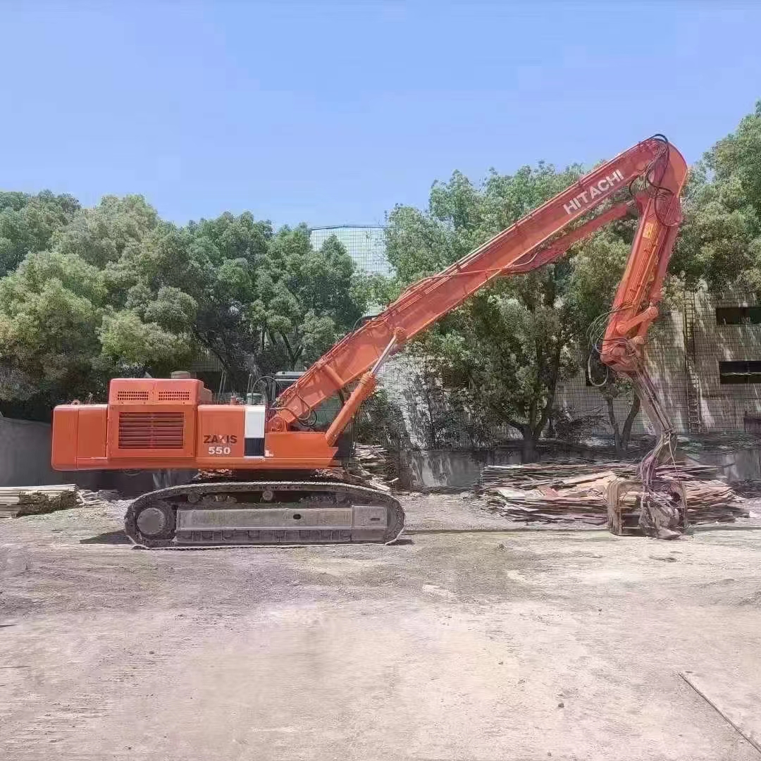 55T Second-hand Hitachi Excavator ZAXIS 550 Pile Driver with 3.3m3 Bucket Capacity