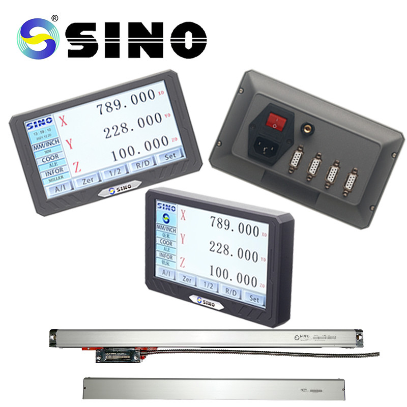 LCD Full Touch Screen Milling Machine DRO 0.005mm Resolution Practical Two Axes Metal
