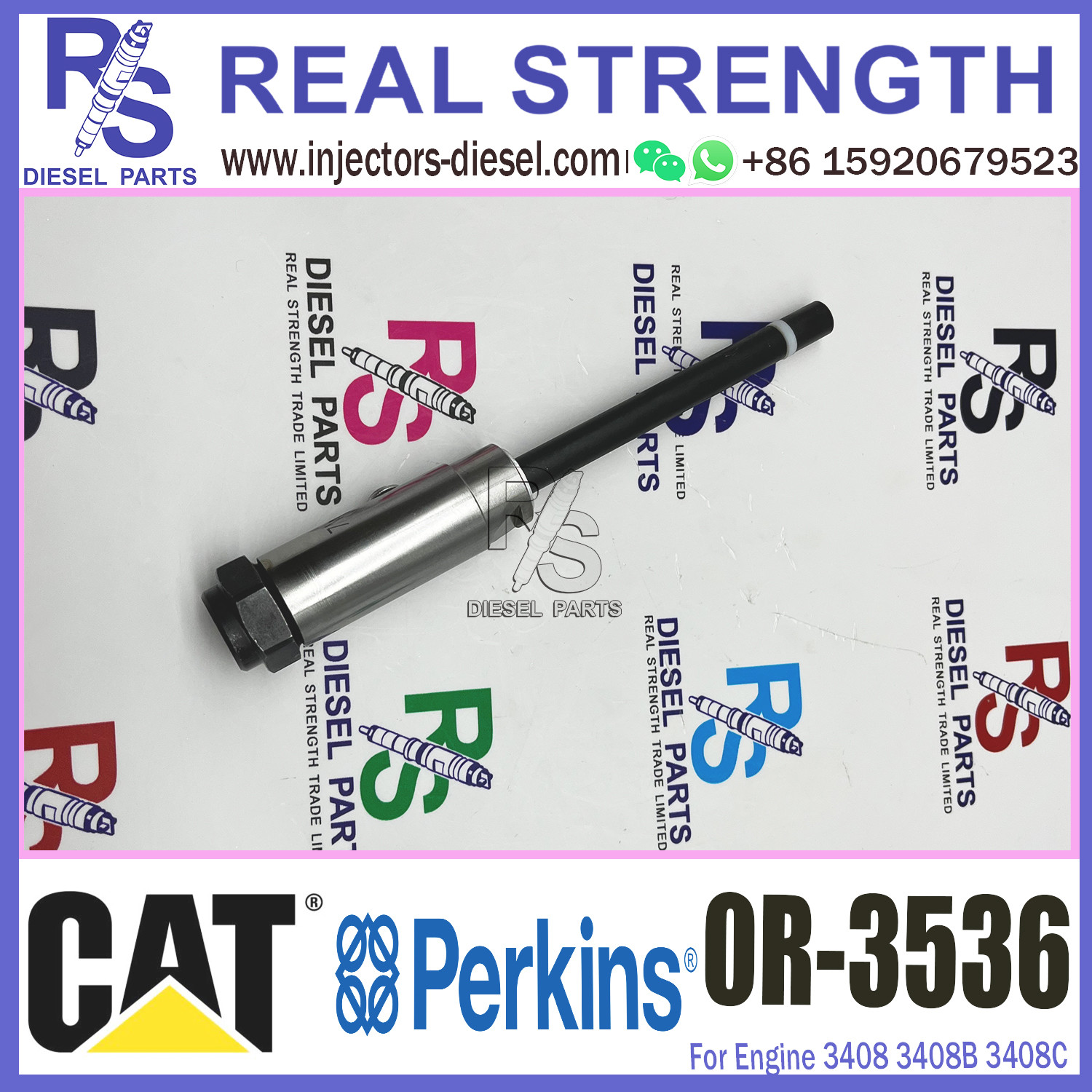 4W7019 Diesel Injector Nozzle 0R-3536 For Cat 3408 3408B 3408C 3412 3412C Engine
