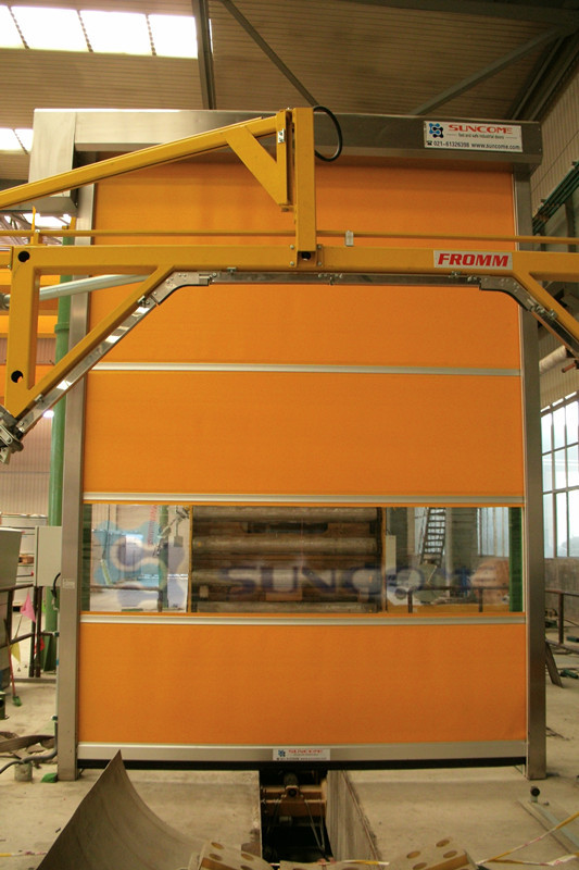 Custom Door Rolling Up PVC Commercial Overhead Door High Frequency