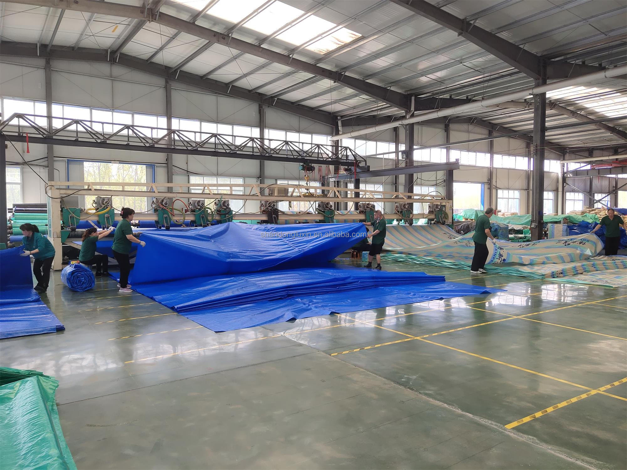 PE Fabric Fire-Retardant Tent Canopy Material with HDPE Weaving and LDPE Lamination