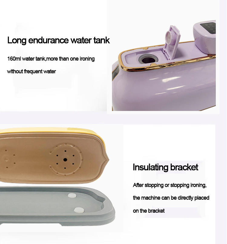Auto-shut off 10 minutes 2 in 1 Mini Steam Hanging Ironing Machine for Home and Travel