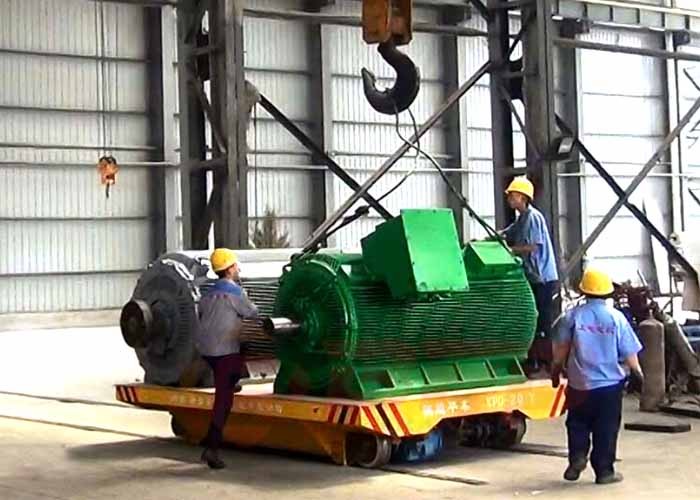 Conductor rail power 4 wheels heavy load boiler factory rail transporters