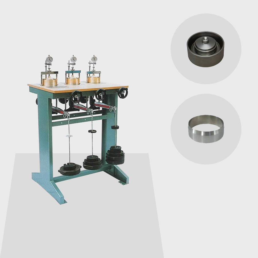 Triplex Low Pressure Single-Lever Consolidation Apparatus For Compression Soil Test