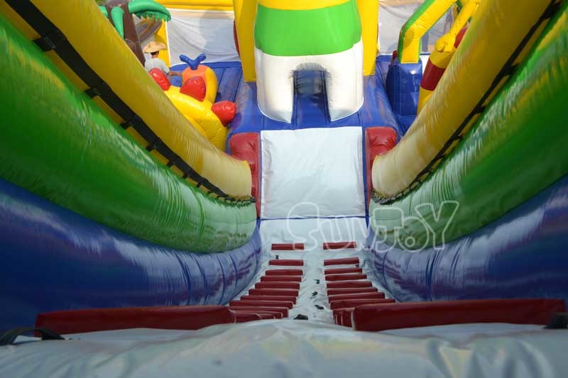 Customized 12*8*6m Inflatable Castle Bouncy For Commercial