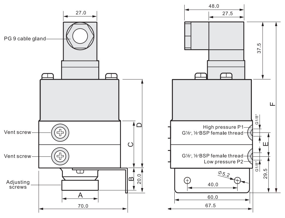 20 Bar Differential Pressure Switches For Monitoring Pump Boiler Flow Filter Conditions