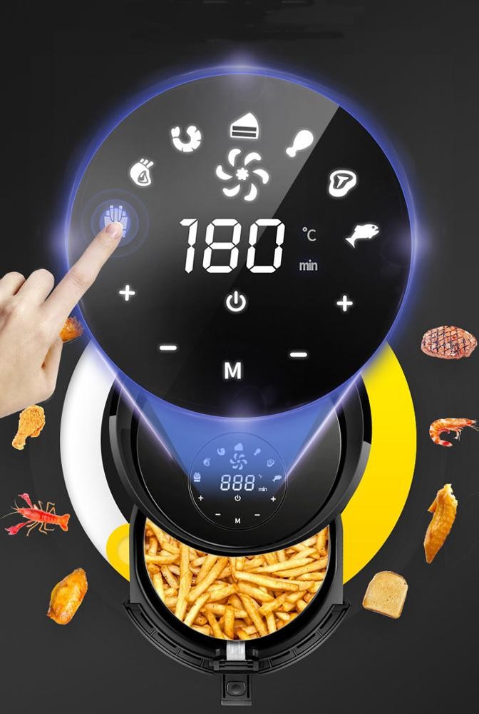 Household Digital Display 3.0L Oil Free Air Fryer