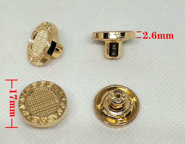 Customized metal sewing coat button custom logo metal buttons for Jacket
