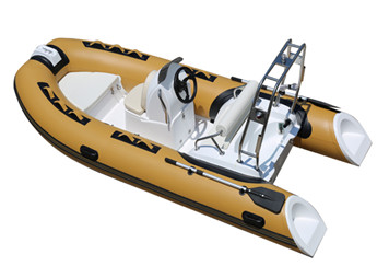 2022 rib rigid inflatable boat 13ft orca rib390C with back cabin and center console