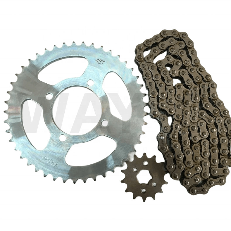 5VL–F5445–01 Steel Motorcycle Rear Fender YBR125 With 45T-14T-428H Sprocket Chain Kit