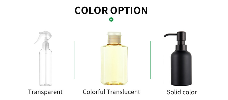 R-PET Lightweight Transparent Shampoo Bottles 60ML 160ML 225ML