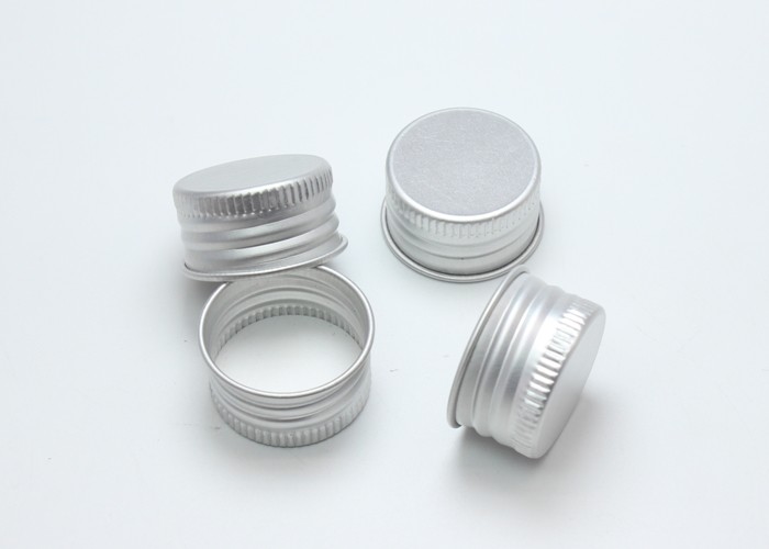 Customized Color Aluminium Screw Caps 24mm Round Shape For Threaded Bottles