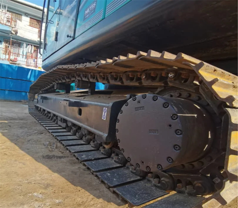 Green Used Kobelco Excavator Hydraulic SK210LC