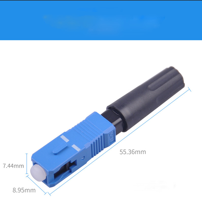 Factory Direct Sale OEM Fiber Optic Equipment FTTH Tools Embedded Singlemode 0.9 2.0 3.0mm Sc/APC Plastic Quick Fiber Optic Fast Connector