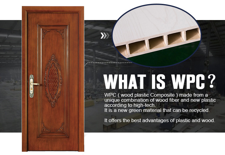 WPC Composite Custom Residential Entry Doors FSC Certified Wooden Kitchen Use