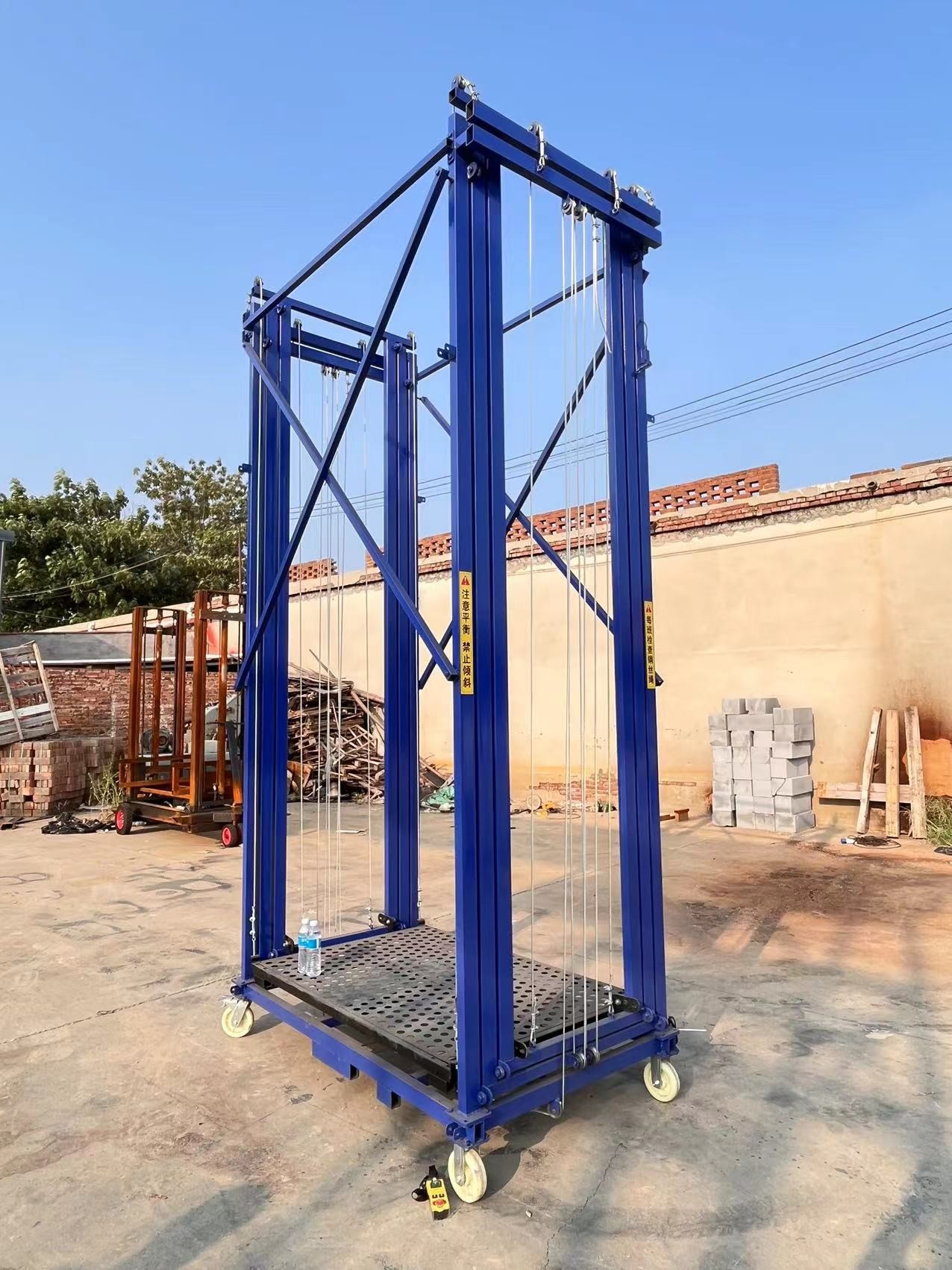 Decoration Remote Control Scaffold Hoist Platform 8m