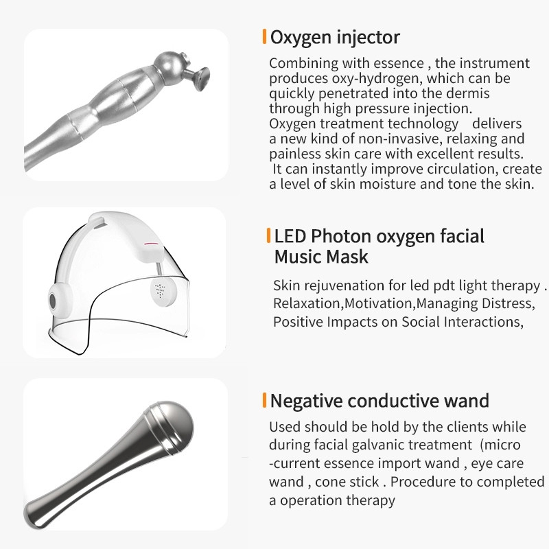 Multifunctional Hydrogen Oxygen Facial Machine Skin Peeling Mask