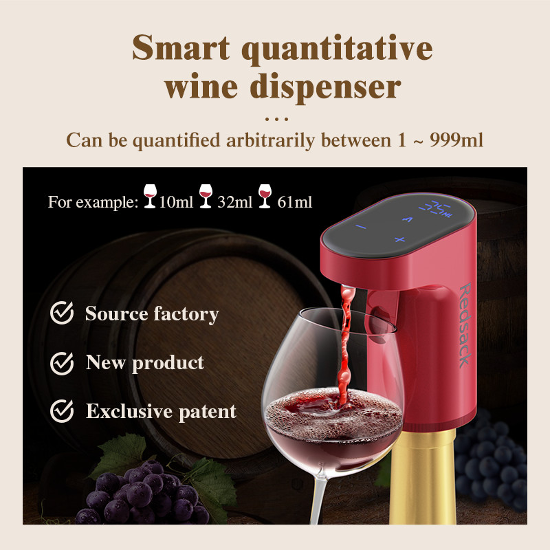 Lithium Battery Smart Wine Pourer Type C Charging DC 5V