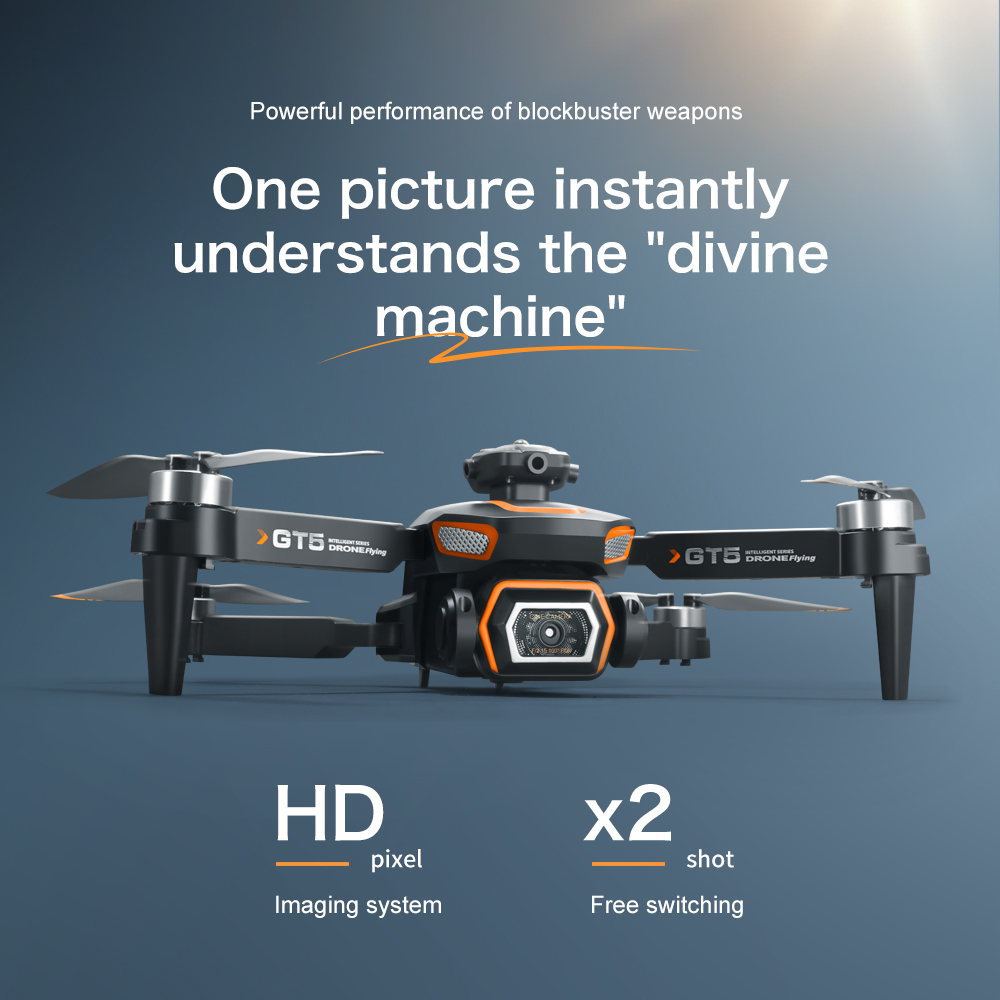 Beginner Drones Gt5 Obstacle Avoidance Mini Drone 14min Flying Drone Smartphone 480p 720p Hd Aerial Photography 2.4g Wifi Fpv Selfie Drone
