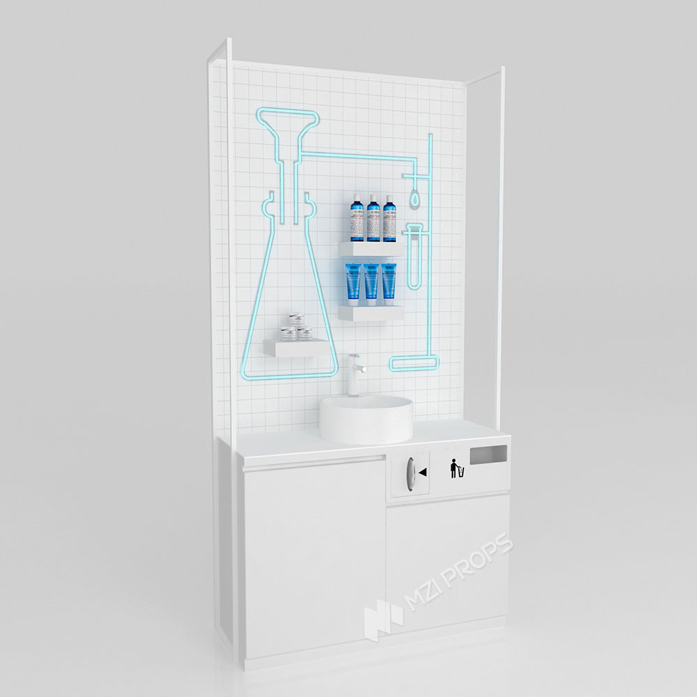 GDR10-TY-K01 Retail Store Display with Round USB Ports and Versatile Display for Mall Booths