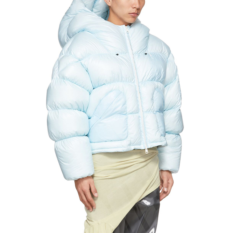Cropped Puffer Jacket Quilted Padded Plus Size Street Wear Puffer Jacket