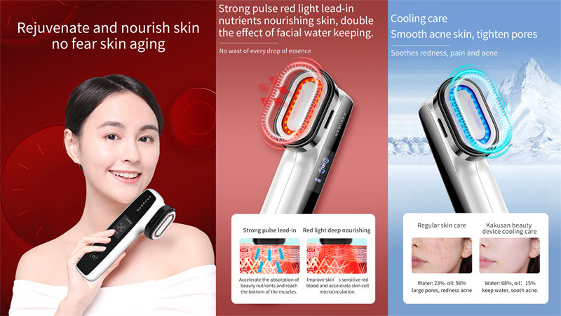 Facial Massage Ems Rf Machine / Device Anti Puffiness Anti-Aging Skin Care