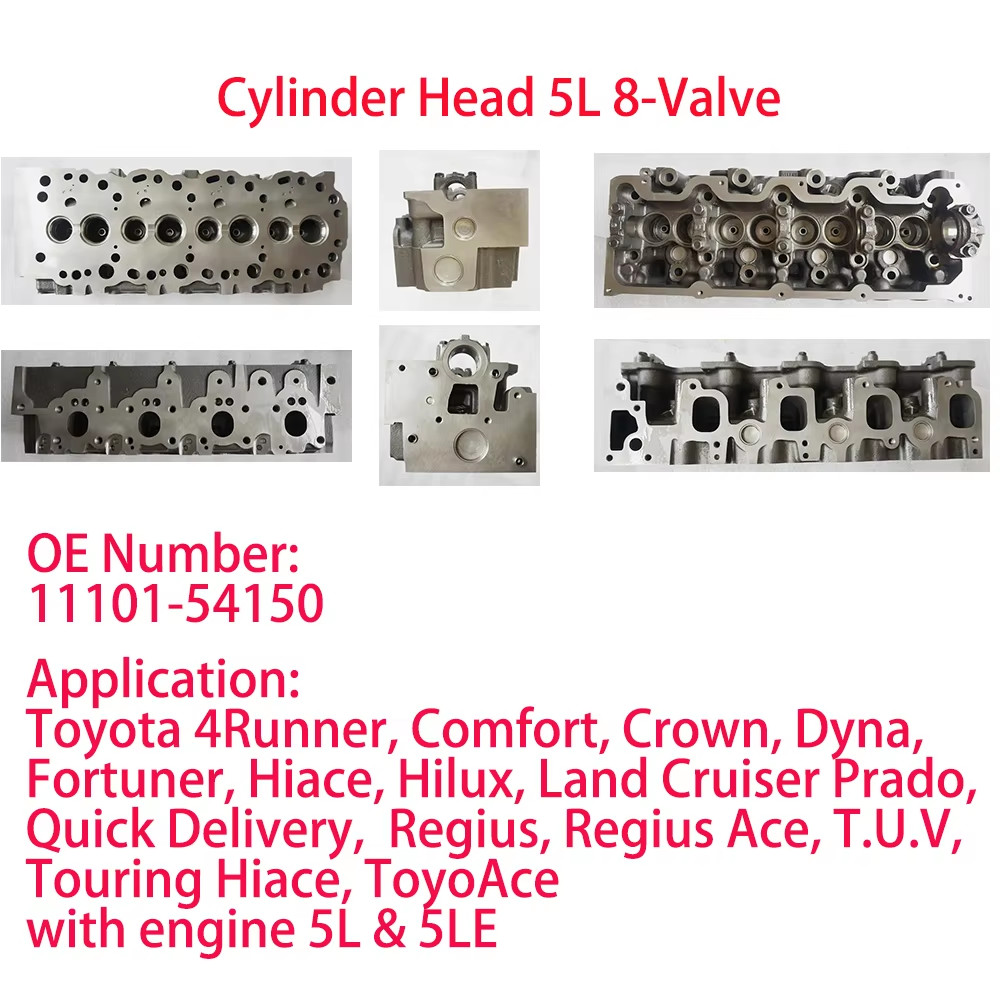 Toyota 2L 2LT 3L 5L Cylinder Heads for Crown Hiace Hilux Toyota 22RE 22RTEC Cylinder Heads for 4Runner Hilux Land Cruiser