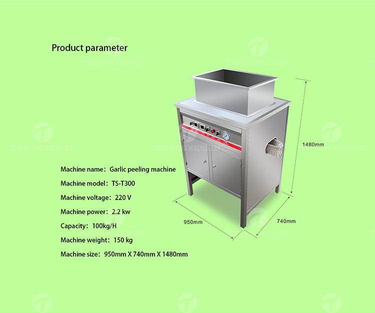 OEM Electric Garlic Processing Machine Skin Removing Equipment