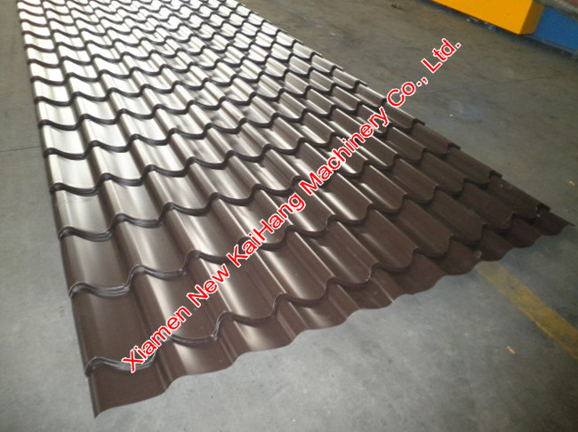 European Type Roof Tile Roll Forming Machine For Hydraulic Tile Pressing