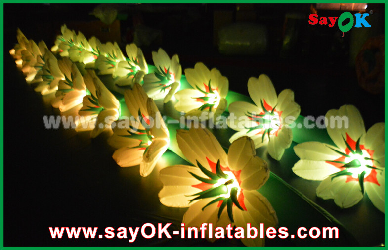 10m Oxford Cloth Inflatable Lily Flower Chan For Romantic Wedding