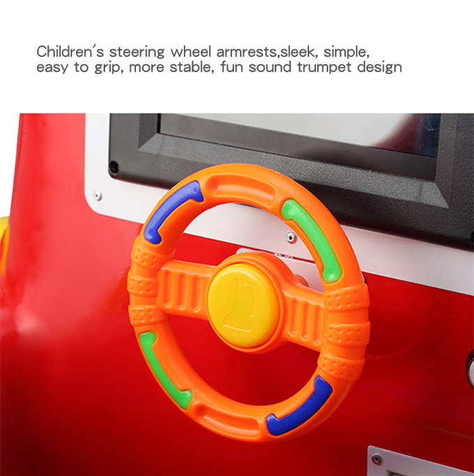 Interactive Kiddie Ride With 11 Inch Screen Arcade Game Kid Game Swing Car