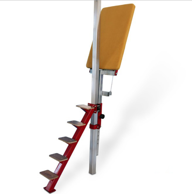 Fig Approval Red Pine Made Gymnastics Spotting Bench For Parallel Bars