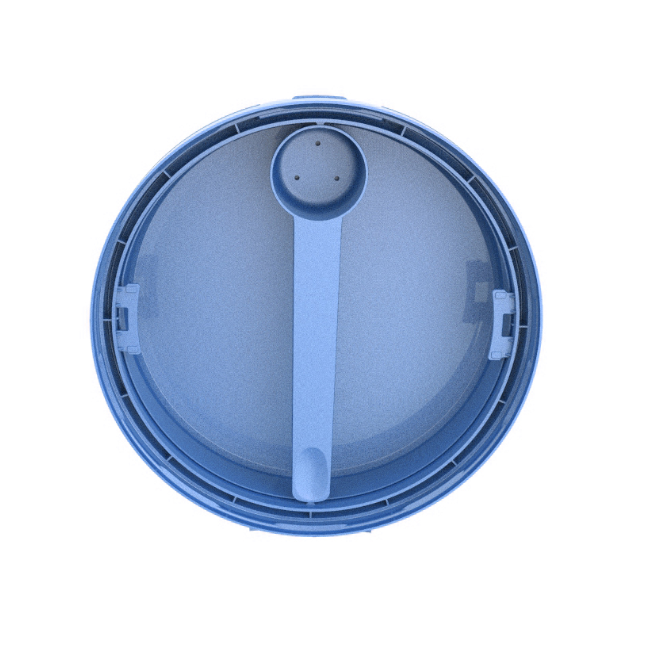 Baby Formula Containers with Milk Powder Flip Top Lids and Custom Order Plastic Spoon