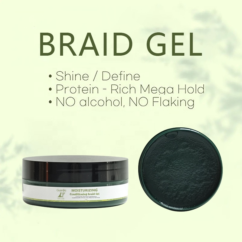 Fast Shipping Organic Edge Control Magic Gel for Braids Private Label Extreme Hold Gel