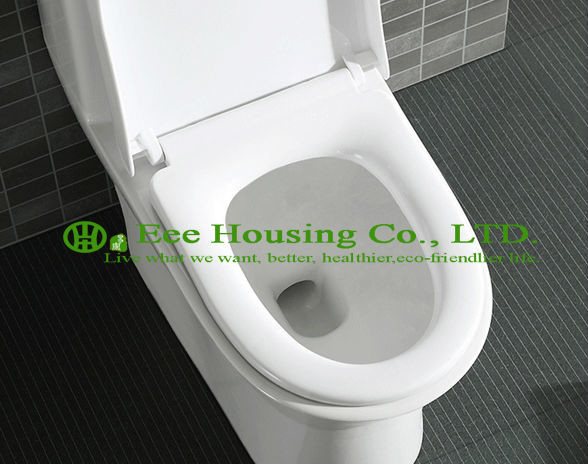 Wc Toilet With Dual Flush Ceramic One Piece , Siphon Flushing,Bathroom Sanitary Wares Chinese Wc Toilet