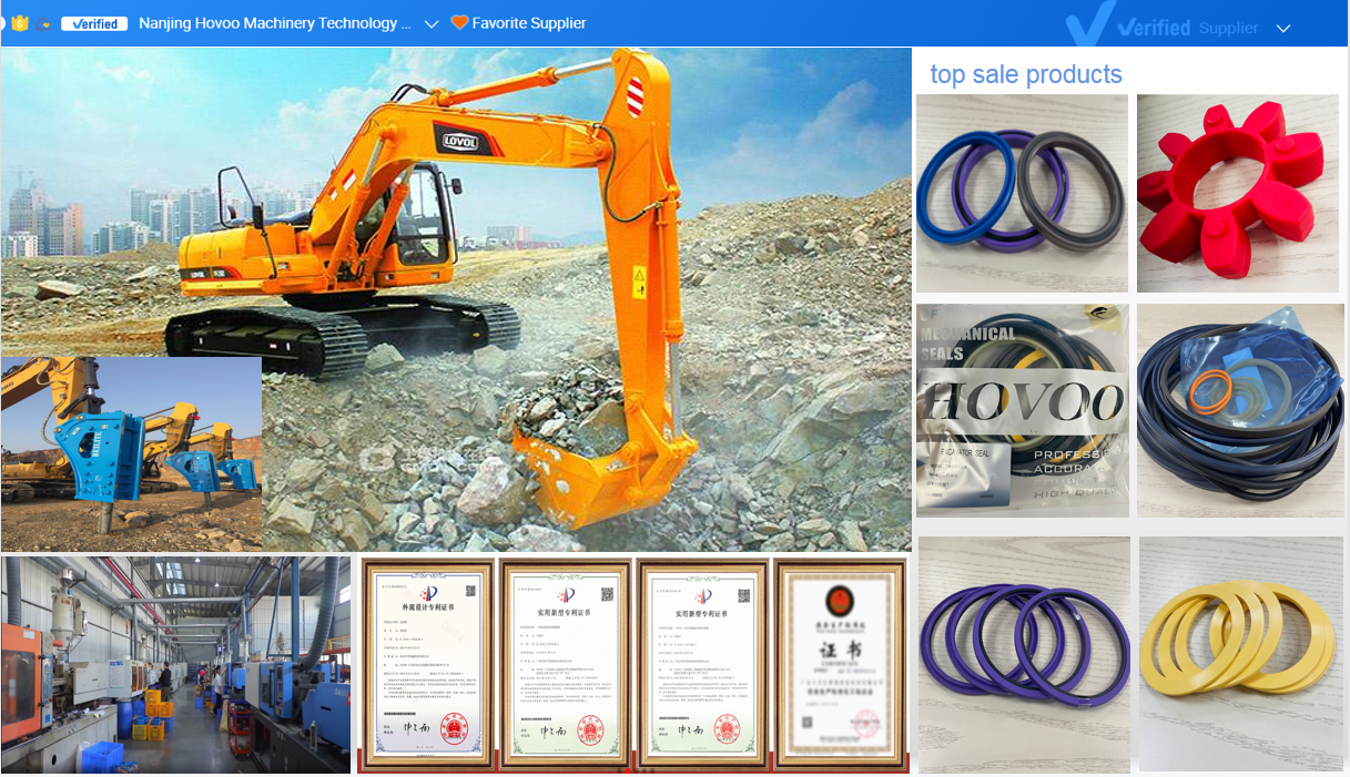 Arm Excavator Hydraulic Cylinder Seal Kit PU PTFE NBR Repair Kit