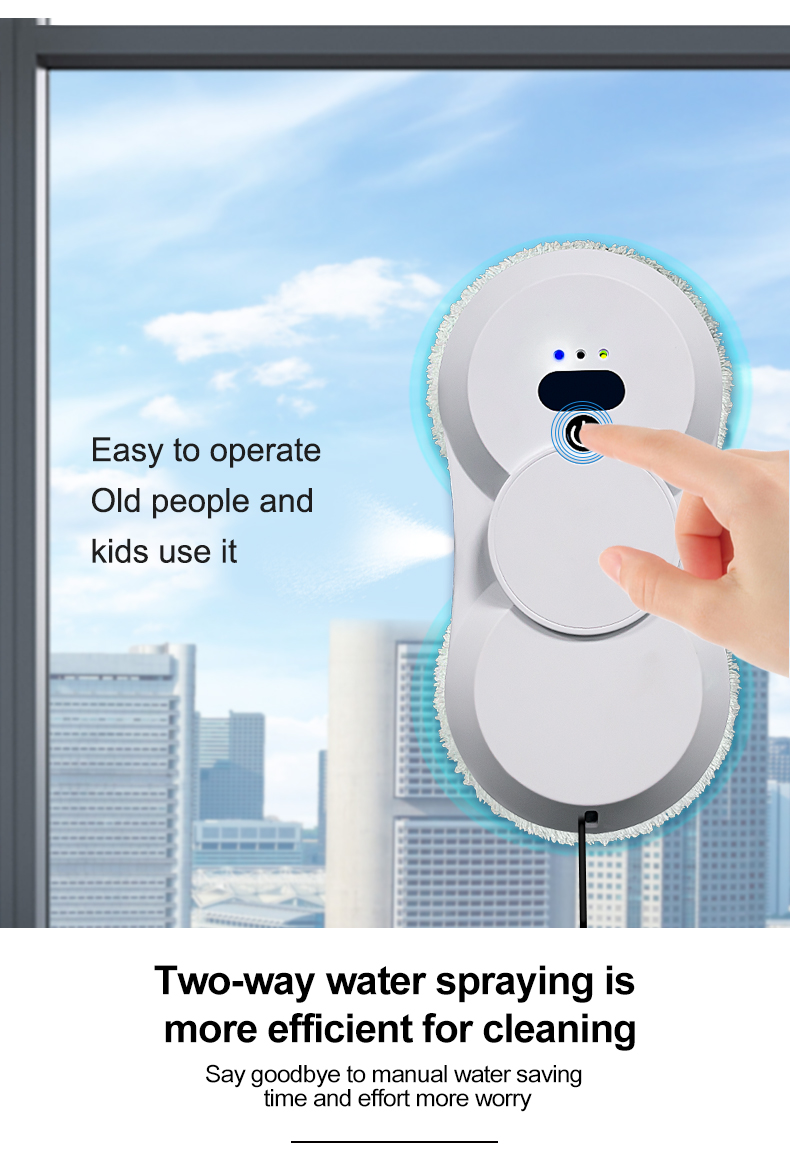 Smart Appliances Window Washing Robot Window Vacuum Cleaner Hutt Window Cleaning Robot Household