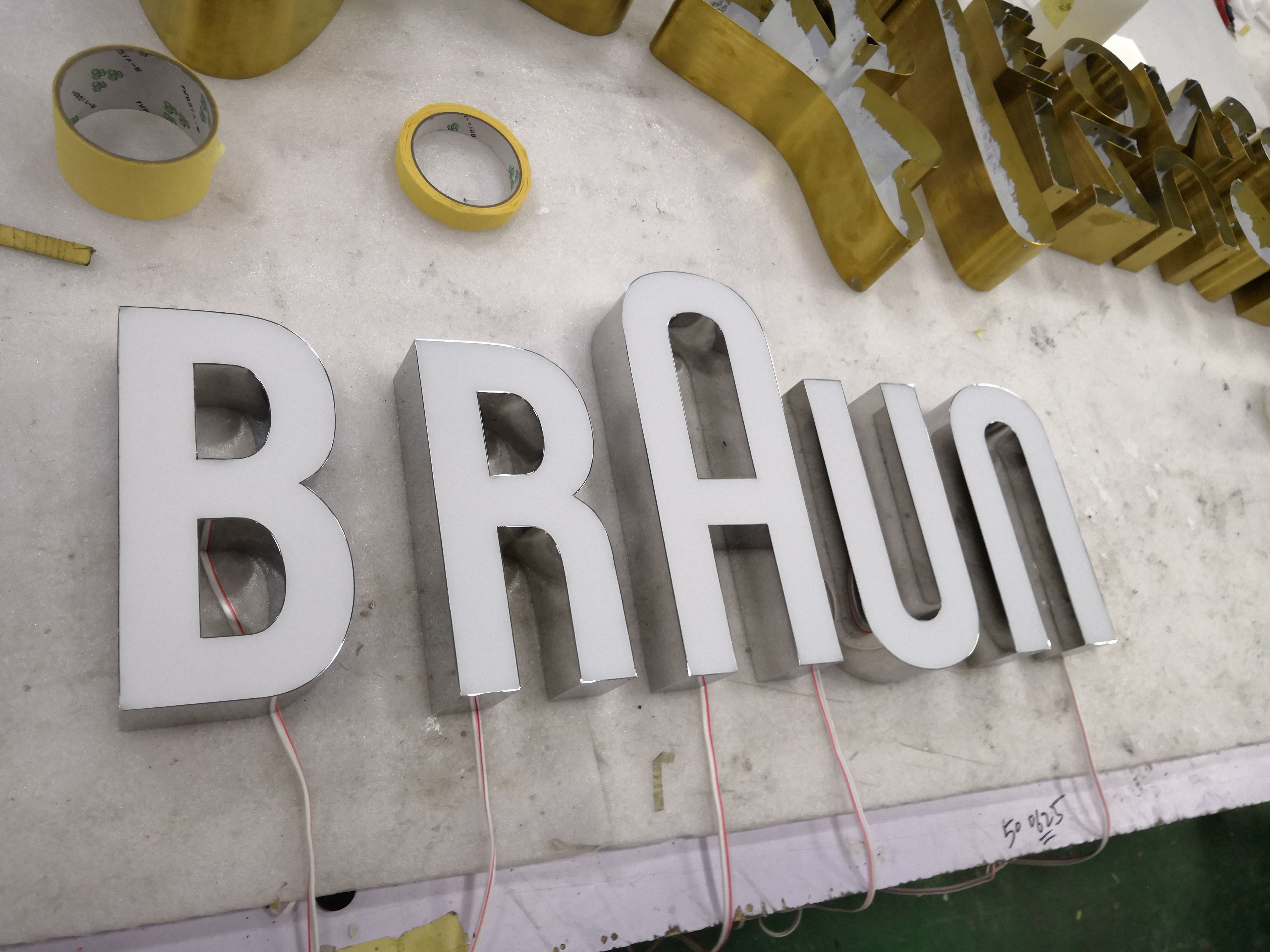 Facade LED Illuminated Channel Letters / Custom LED Signs For Business