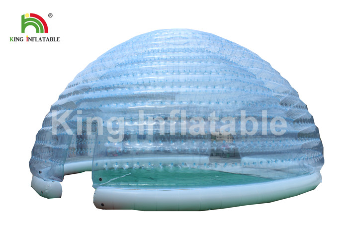 Waterproof 1.0mm PVC Inflatable Dome Bubble Tent Double Layers Structure