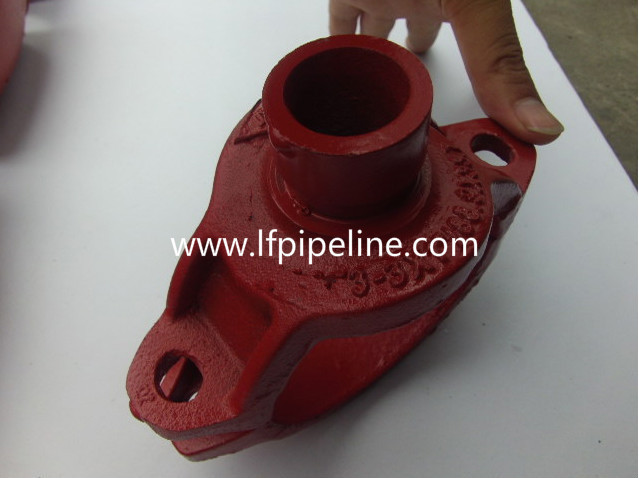 ductile iron grooved pipe fitting elbow 90 dn150