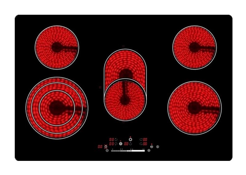 Super Slim 35 Inch 5 Burner Electric Ceramic Hob