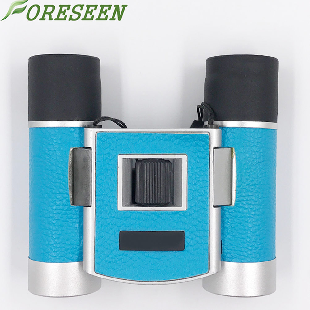 Compact Bird Watching Kids Toy Binoculars Center Focusing Blue Color