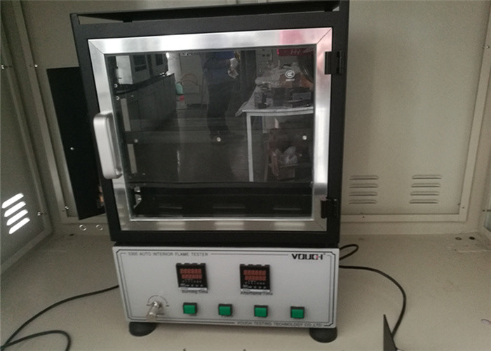 Fabric Horizontal Flammability Tester Auto Interior , Plastic Industry Fmvss 302 Flammability Rating