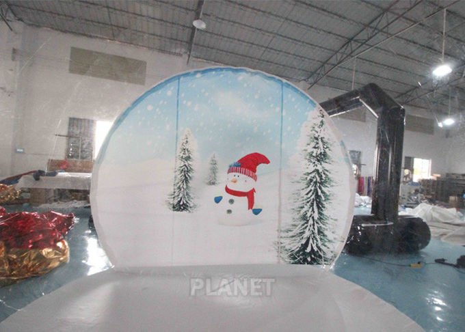 4m Inflatable Snow Globe Bubble Tent With Passage Way Background