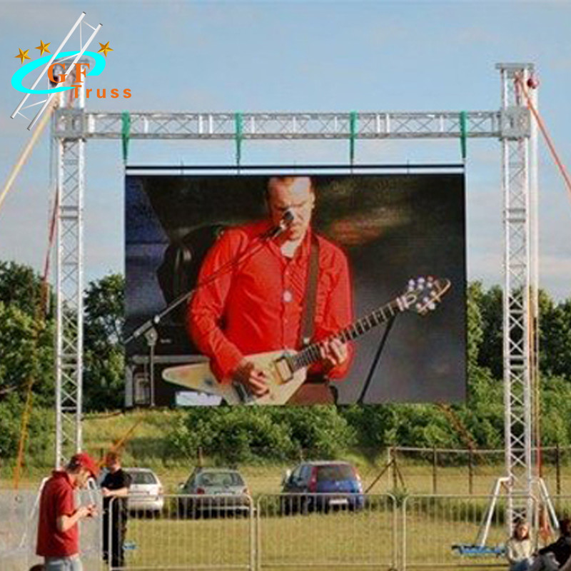 6061 Aluminum LED Screen Truss Wall Ground Stacking System Quick Ground Stack Install