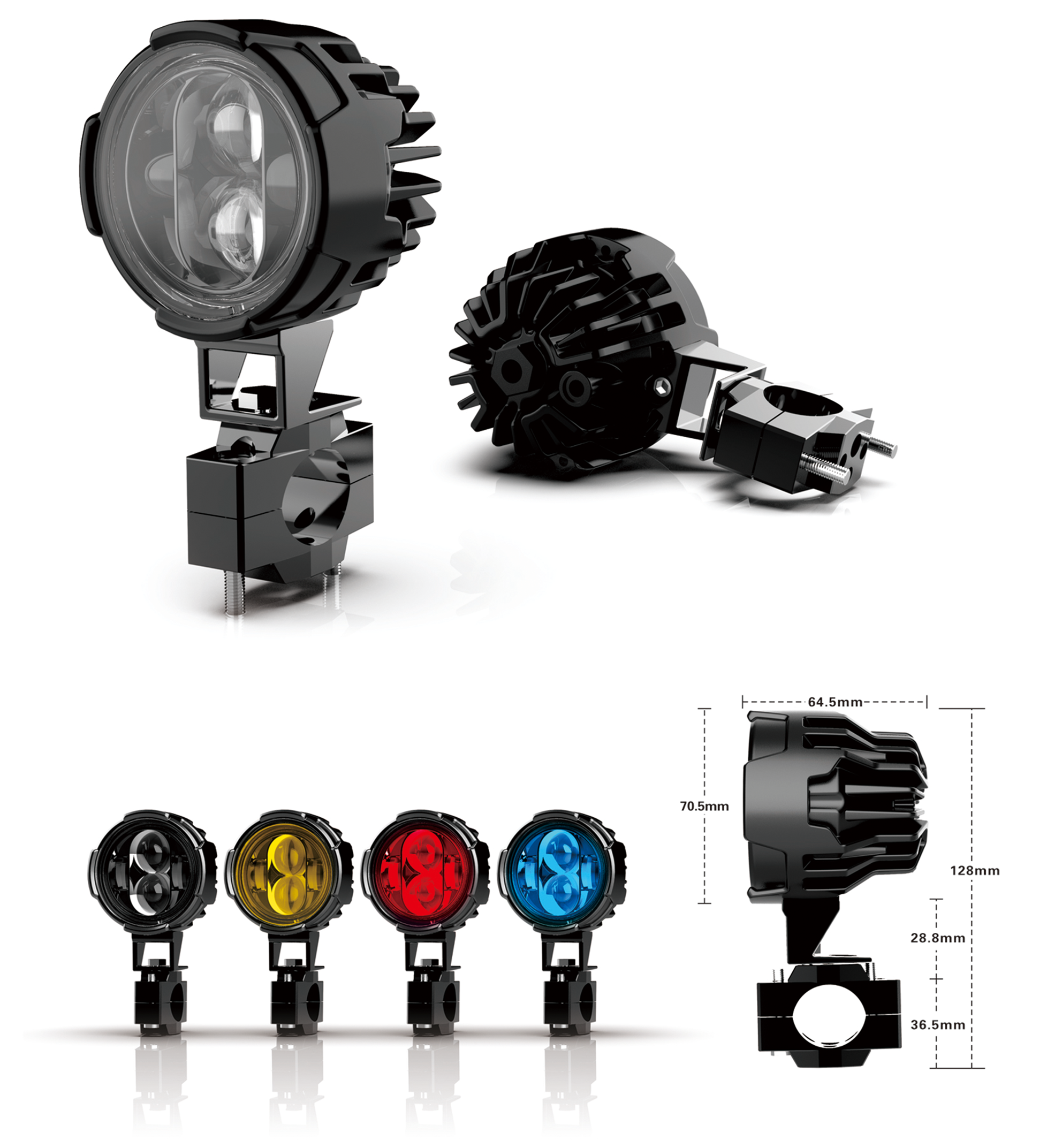Upgrade Your Ride with Universal Motorcycle Headlight Featuring US C R E E Lamp Bead