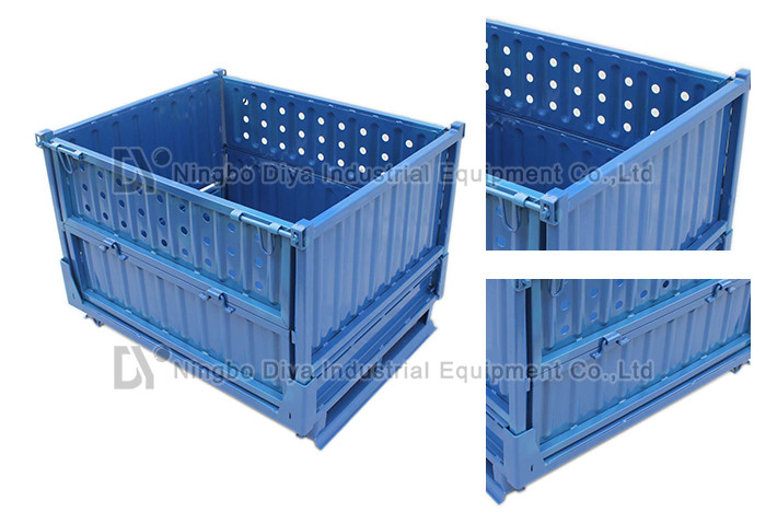 Foldable Stacking Rack System , Adjustable Stackable Wire Mesh Cage