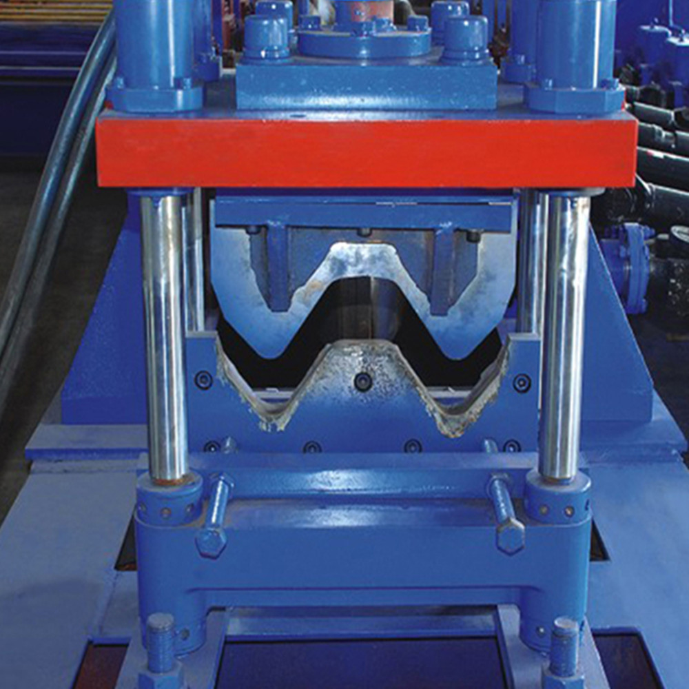 2-WAVE Galvanized Steel Highway Guardrail Roll Forming Machine